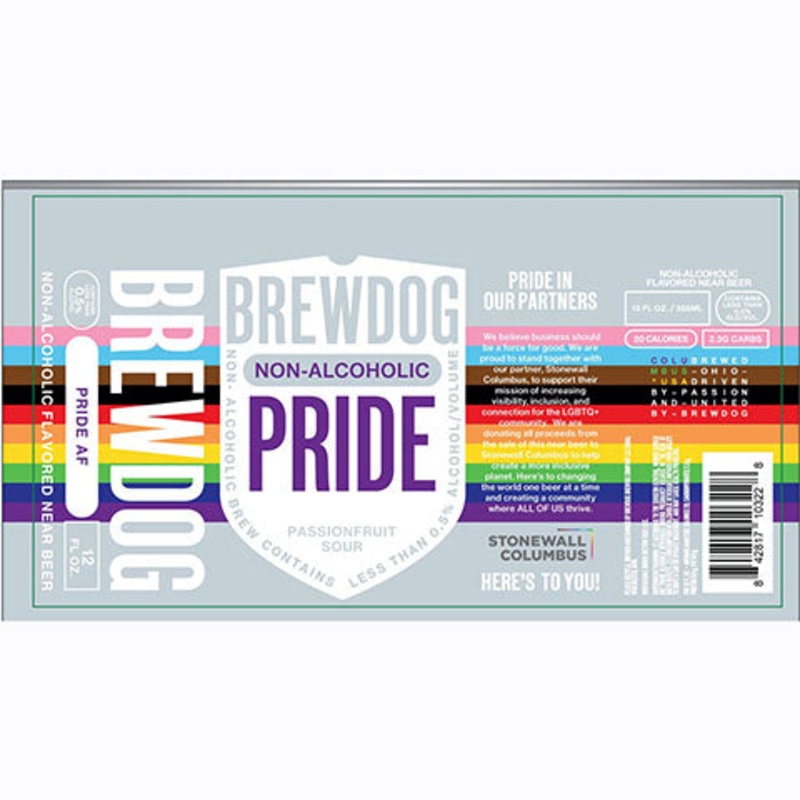 BrewDog Non-Alcoholic Pride Flavored Near Beer 12OZ SINGLE CAN