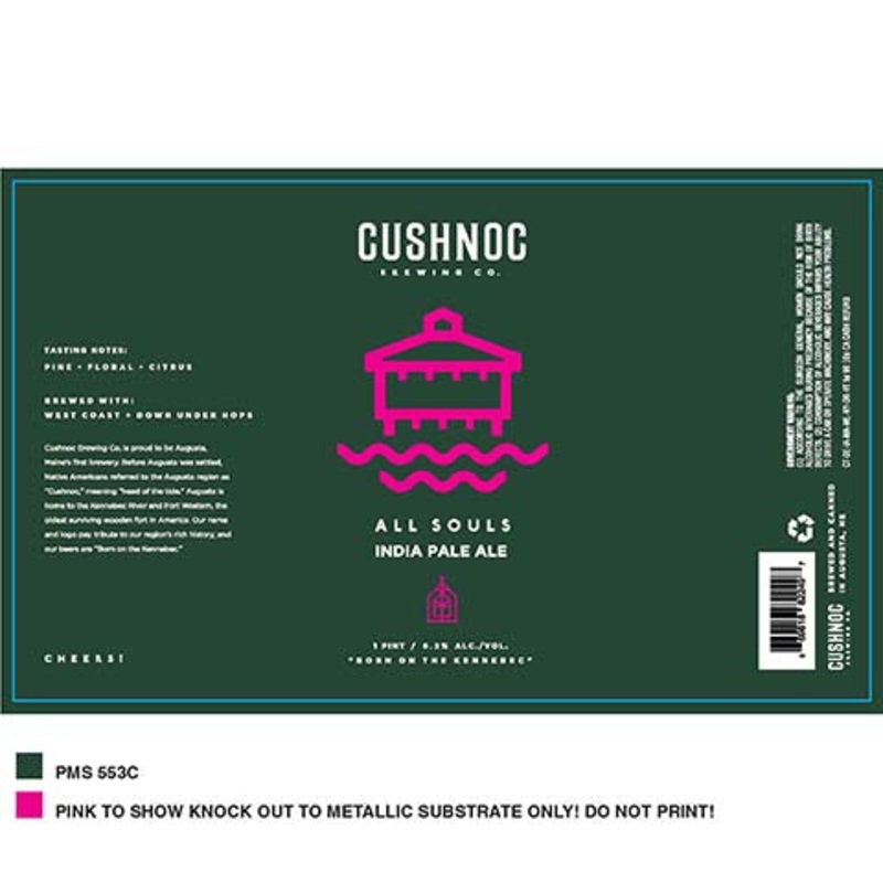 Cushnoc All Souls IPA 16OZ SINGLE CAN