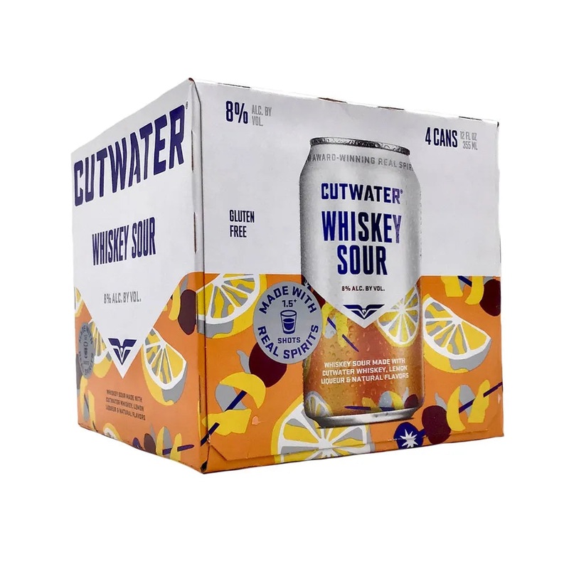 Cutwater Whiskey Sour 4 x 12oz Cans