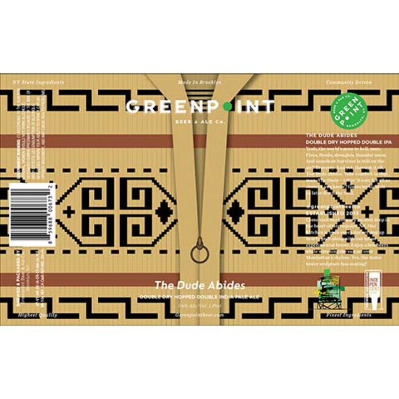 Green Point The Dude Abides Double Dry Hopped DIPA 16OZ SINGLE CAN