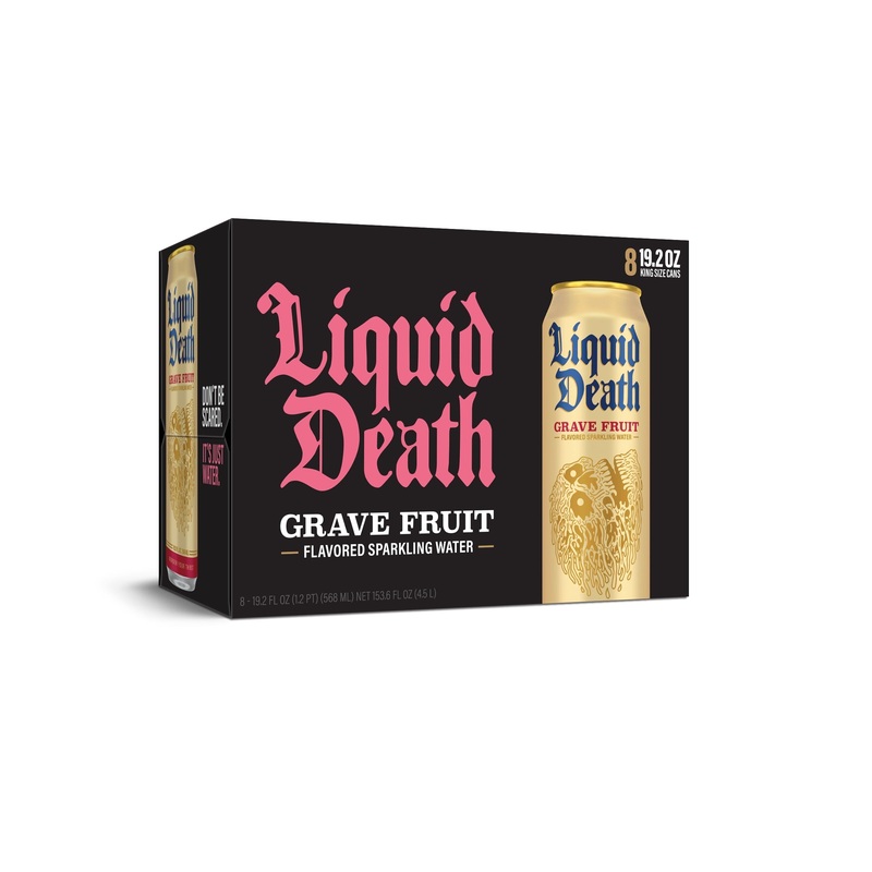 Liquid Death Grave Fruit 3x 8 Pack (19.2 oz Cans)