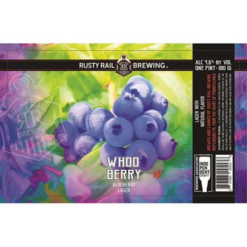 Rusty Rail Whoo Berry Lager 16OZ SINGLE CAN