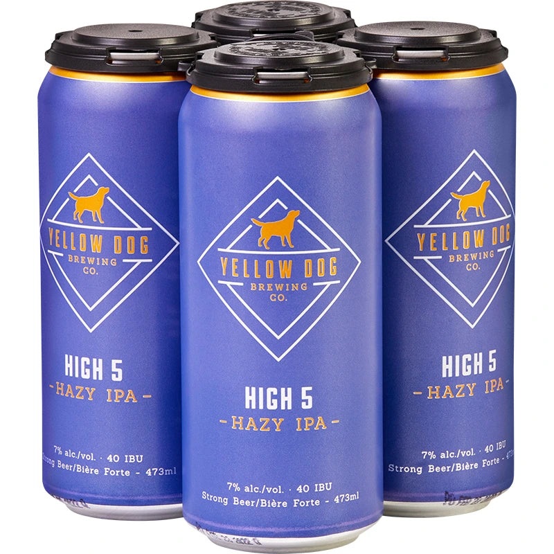 YELLOW DOG HIGH 5 HAZY IPA 355ML 4PK CAN @ Kelowna [1030765] 1420 ml