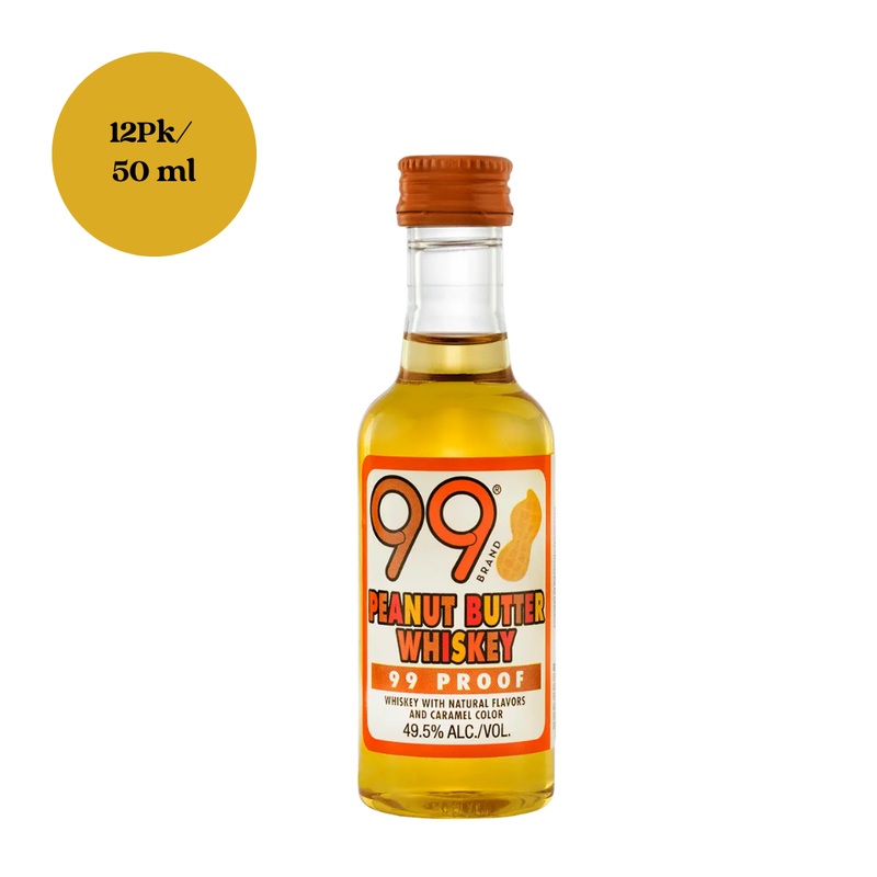 99 Peanut Butter Whiskey 12pk 50ml Shots