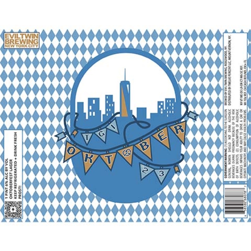 Evil Twin TGI Oktober '23 Lager 16OZ SINGLE CAN