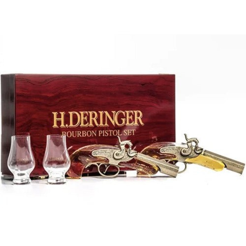 H. Deringer Bourbon Whiskey Pistol Set (200 mL x 2)