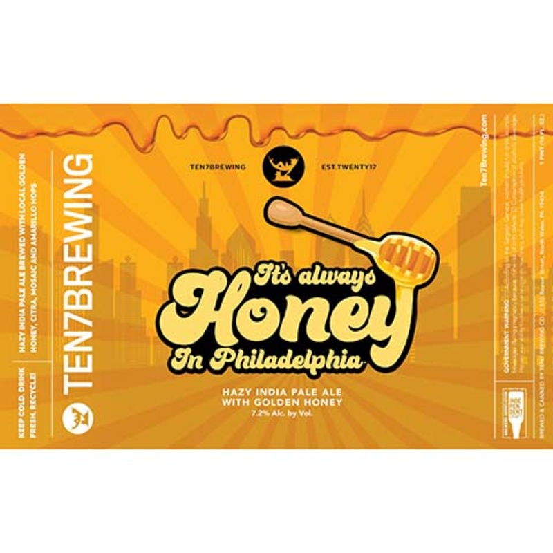 Ten7 It's Always Honey In Philadelphia Hazy IPA 16OZ SINGLE CAN