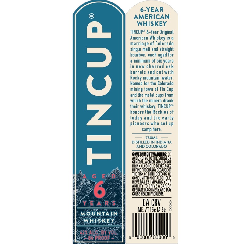 Tincup 6 Year American Whiskey