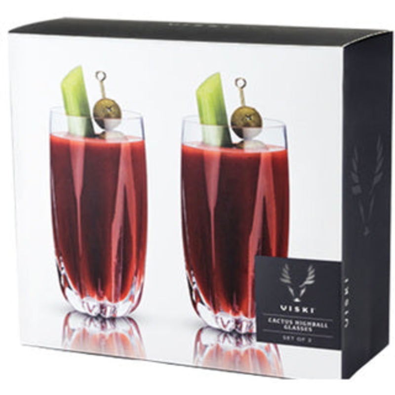 VISKI RAYE CACTUS CRYSTAL TUMBLER ROUND 2PC @ St. Albert [1005111] ml
