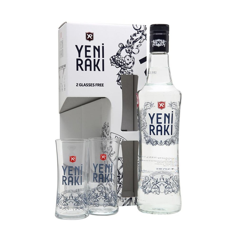 Yeni Raki 2 Glasses Free Gift Set Arak Gift Set