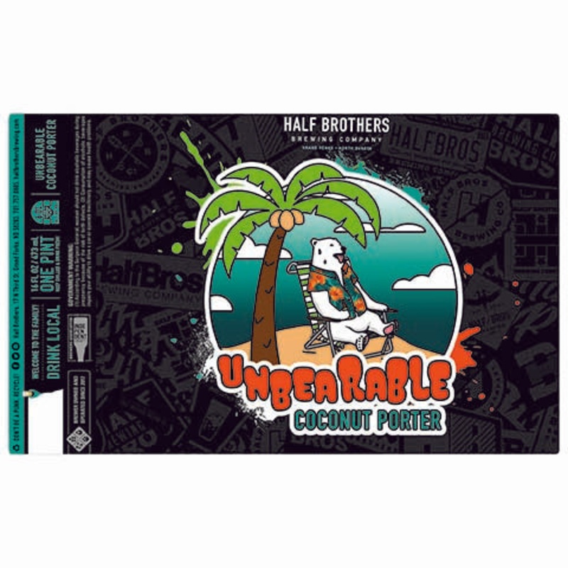 Half Brothers Unbearable Coconut Porter 16OZ SINGLE CAN