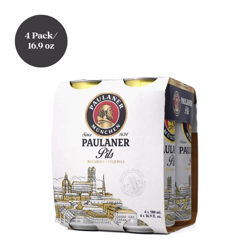 Paulaner Pilsner Beer 4pk 16.9 fl oz Cans