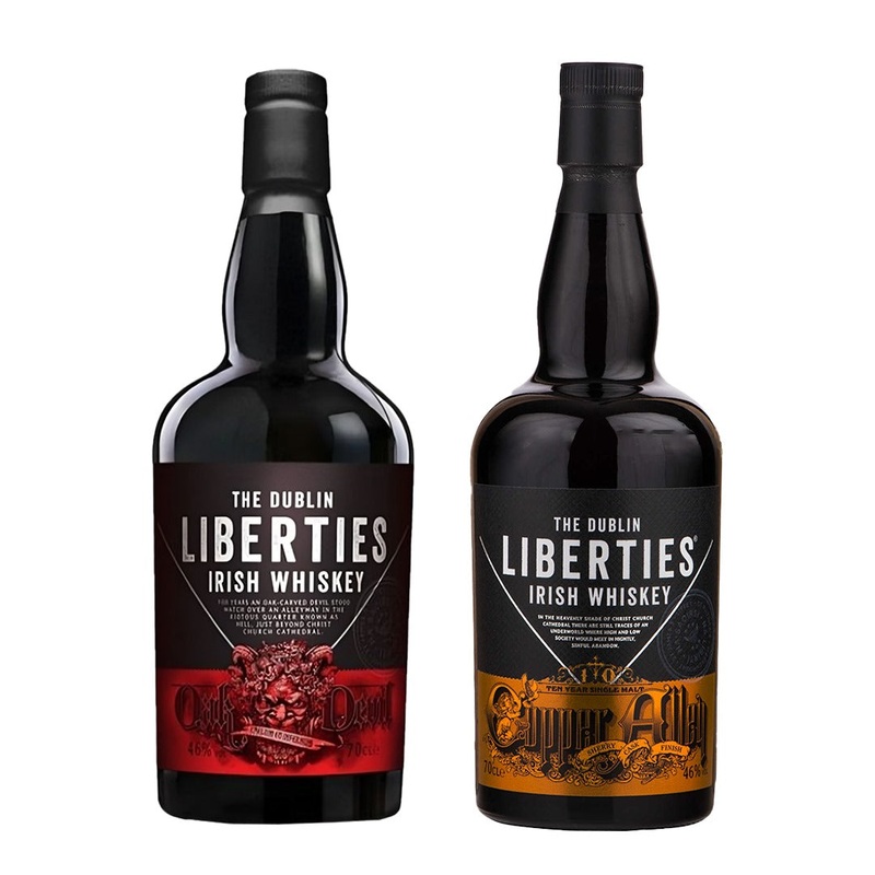 The Dublin Liberties Irish Whiskey Bundle (1x Copper Alley, 1x Oak Devil, Total 2 Bottles)