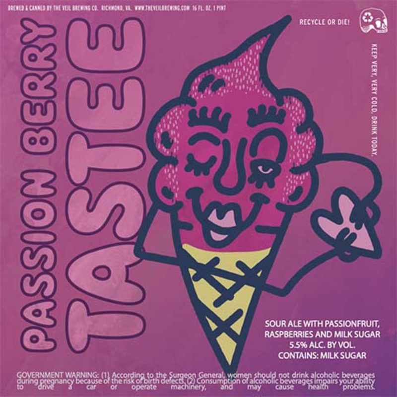 The Veil Passion Berry Taste Sour Ale 16OZ SINGLE CAN