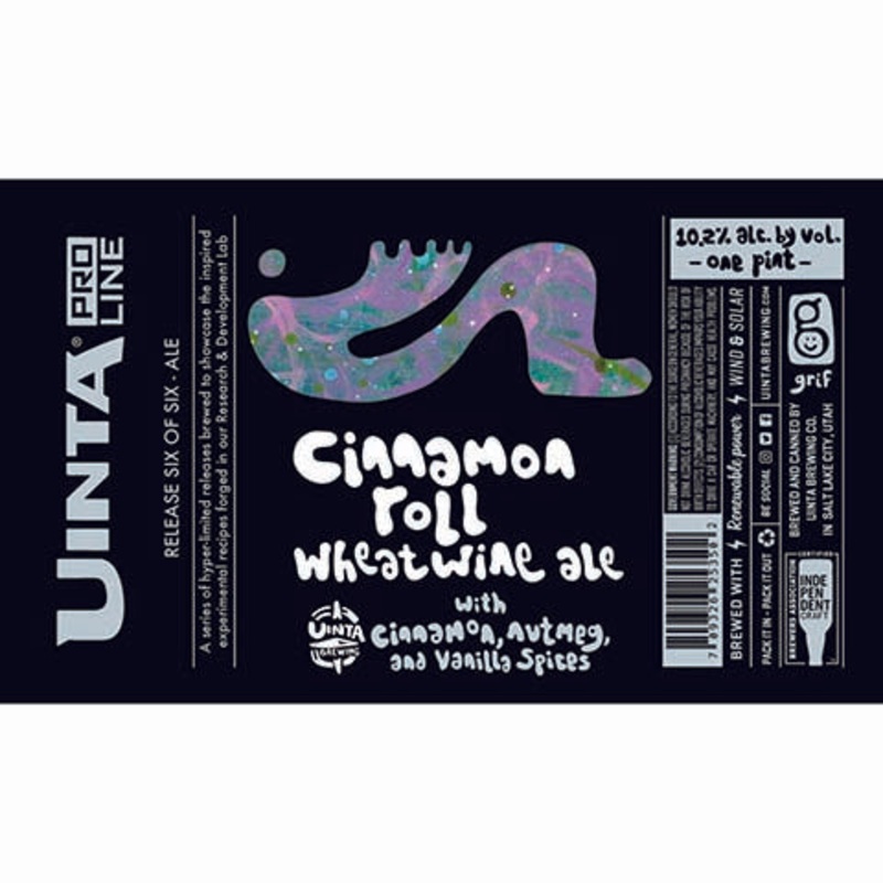 Uinta Cinnamon Roll Wheatwine Ale 16OZ SINGLE CAN