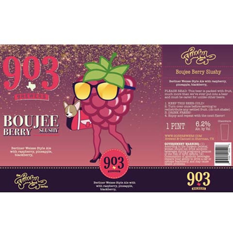 903 Brewers Boujee Berry Slushy Berliner Weisse Ale 16OZ SINGLE CAN