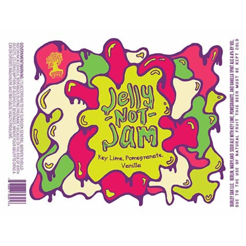 Burley Oak Jelly Not Jam (Key Lime, Pomegranate, Vanilla) 16OZ SINGLE CAN