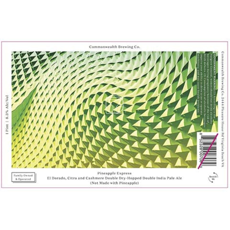 Commonwealth Pineapple Express DIPA 16OZ SINGLE CAN