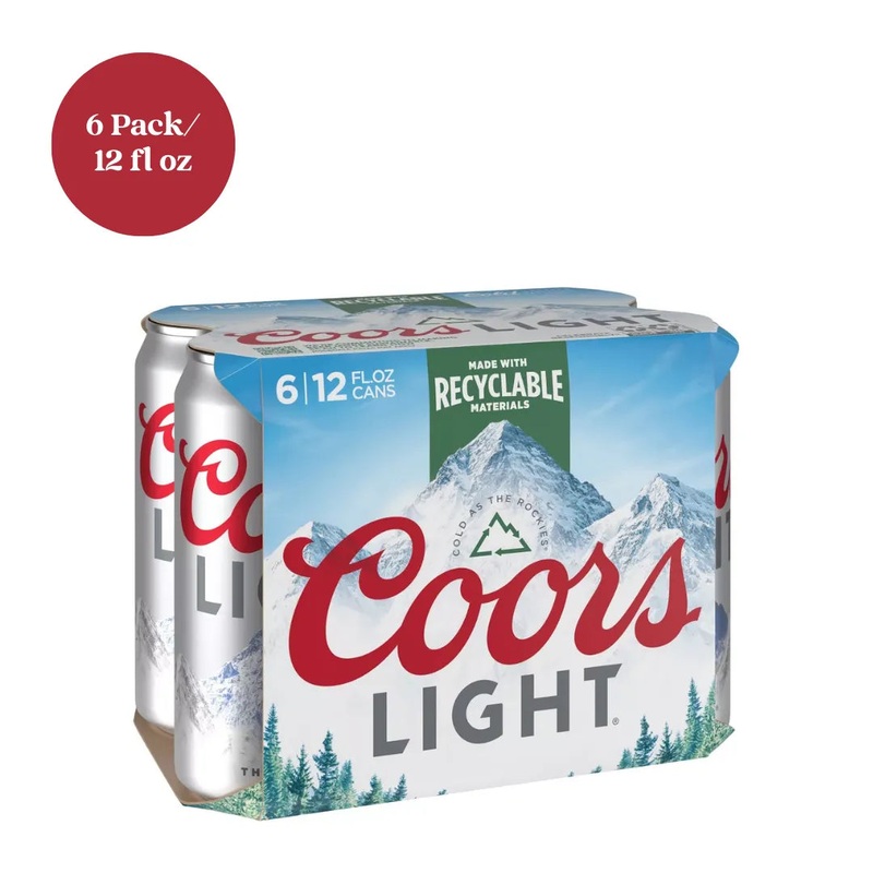 Coors Light Lager Beer 6pk 12 fl oz Cans