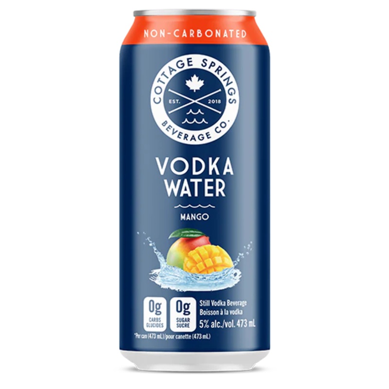 COTTAGE SPRINGS VODKA WATER MANGO 473ML CAN @ MacTaggart Ridge [1040670] 473 ml