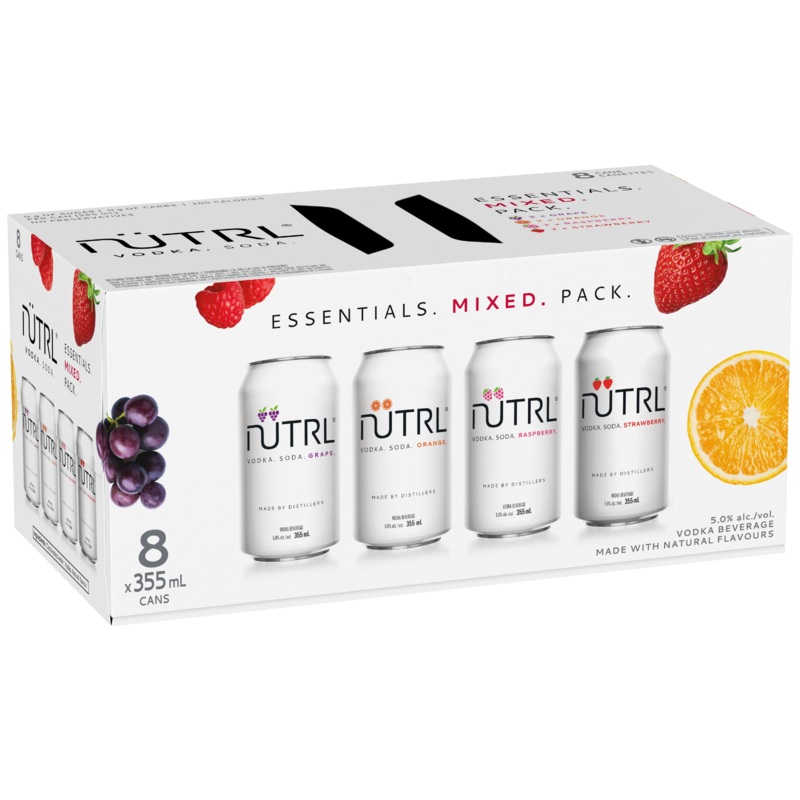 NUTRL VODKA SODA MIXER 355ML 8PK CAN @ MacTaggart Ridge [1056110] 2840 ml