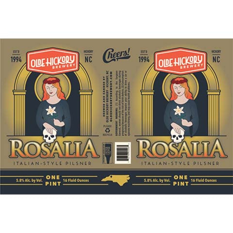 Olde Hickory Rosalia Pilsner 16OZ SINGLE CAN