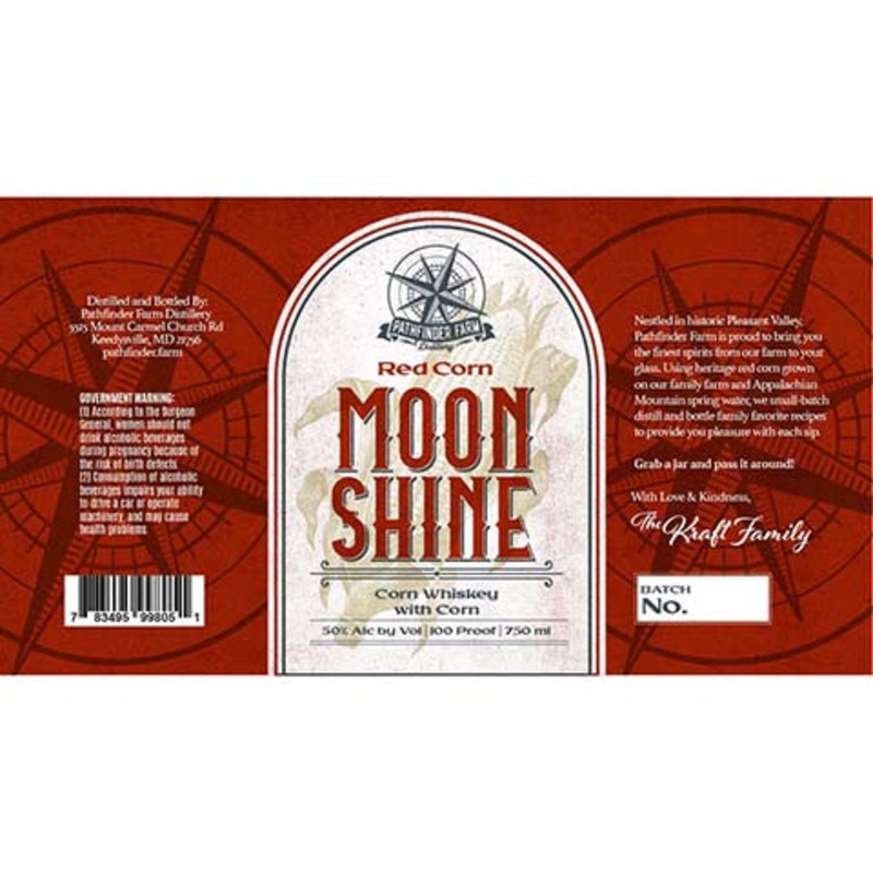 Pathfinder Farm Red Corn Moonshine 750ML BTL