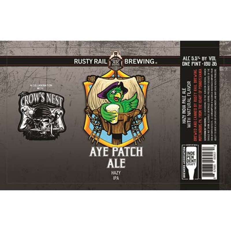 Rusty Rail Aye Patch Hazy IPA 16OZ SINGLE CAN