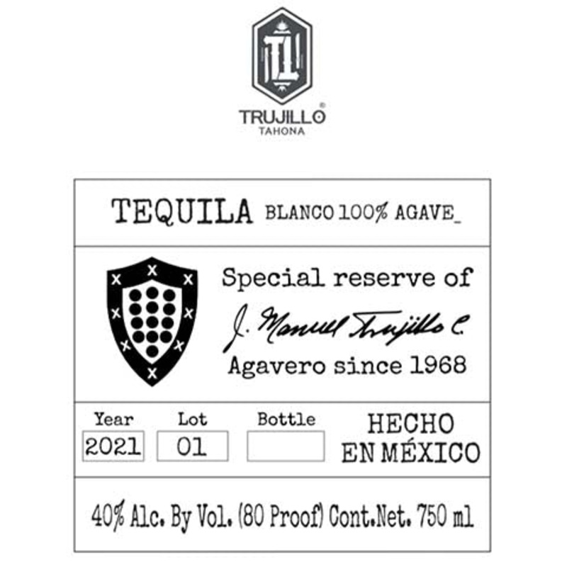 Trujillo Tahona Tequila Blanco 750ML BTL