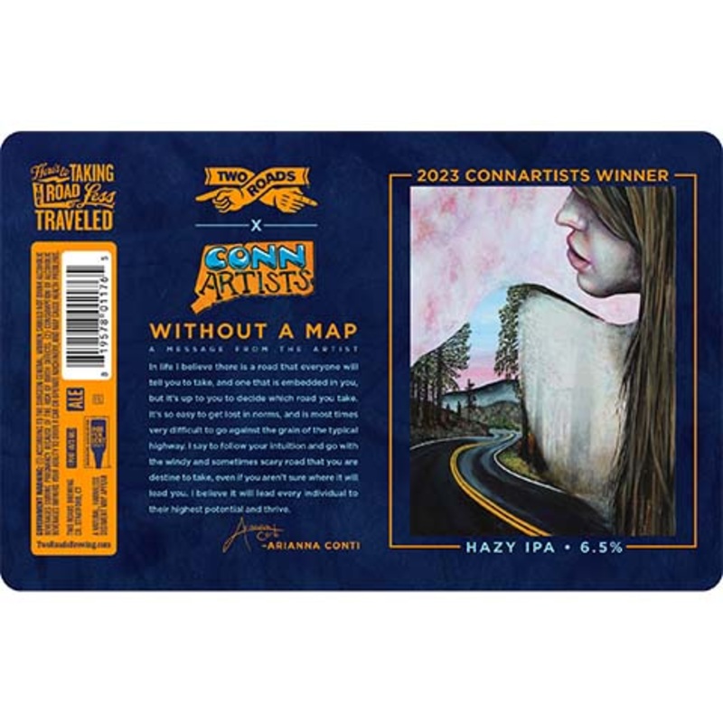 Two Roads Conn Artists Hazy IPA 16OZ SINGLE CAN