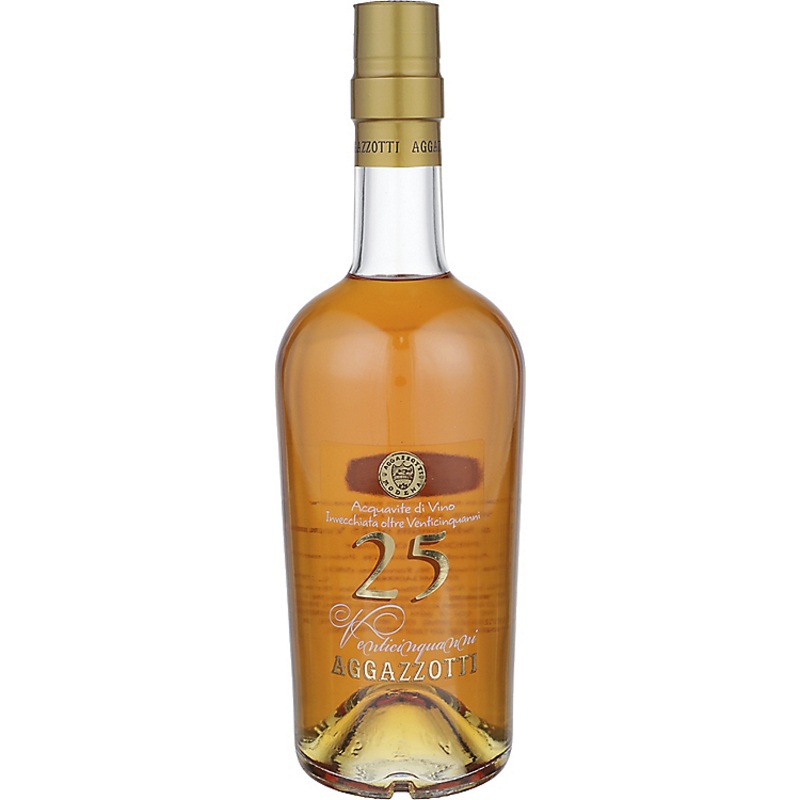 AGGAZZOTTI VENTICINQUANNI FLAVORED BRANDY 80 750ML 750ML