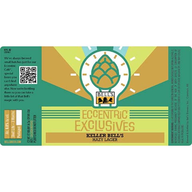 Bell's Eccentric Exclusives Keller Bell's Hazy Lager 12OZ SINGLE BTL
