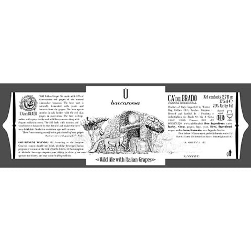 Ca' Del Brado U Baccarossa Wild Ale 375ML BTL (2021)