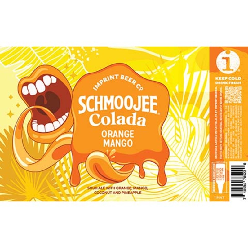 Imprint Schmoojee Colada Sour (Orange, Mango) 16OZ SINGLE CAN