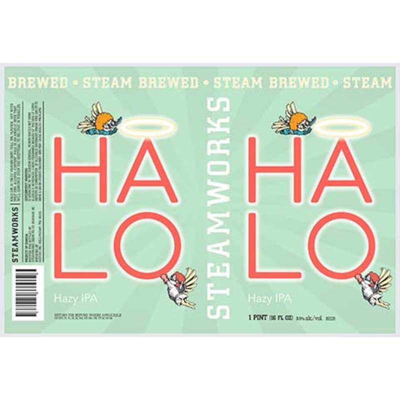 Steamworks Halo Hazy IPA 16OZ SINGLE CAN