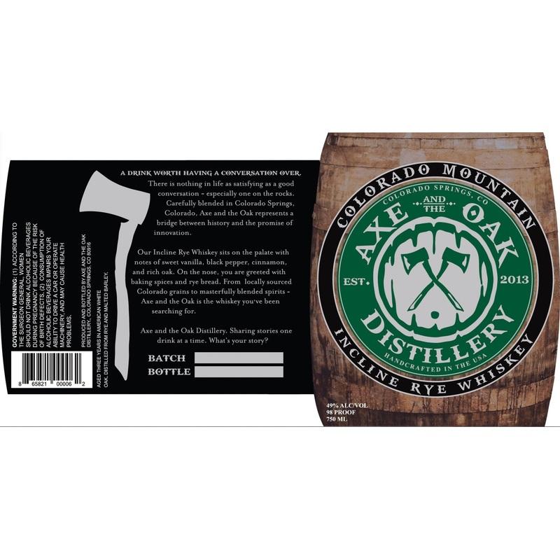 Axe and the Oak Incline Rye Whiskey