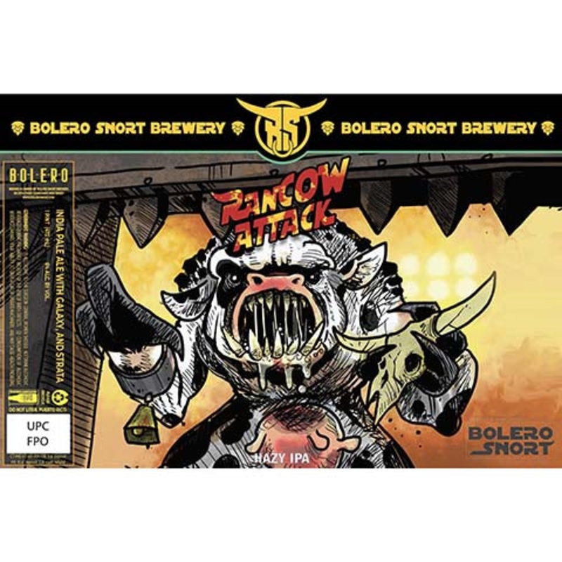 Bolero Snort Rancow Attack Hazy IPA 16OZ SINGLE CAN