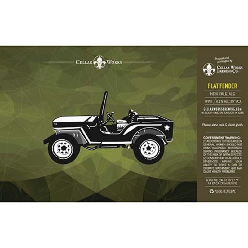 Cellar Works Flat Fender IPA 16OZ SINGLE CAN