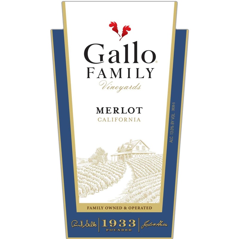E & J GALLO MERLOT 187 mL
