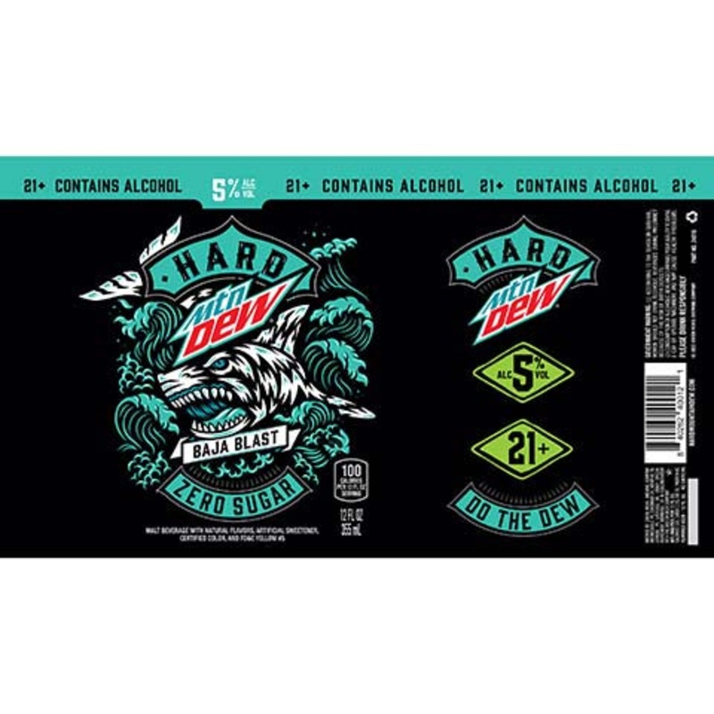 Green Rebel Hard Mtn Dew Baja Blast 12OZ SINGLE CAN