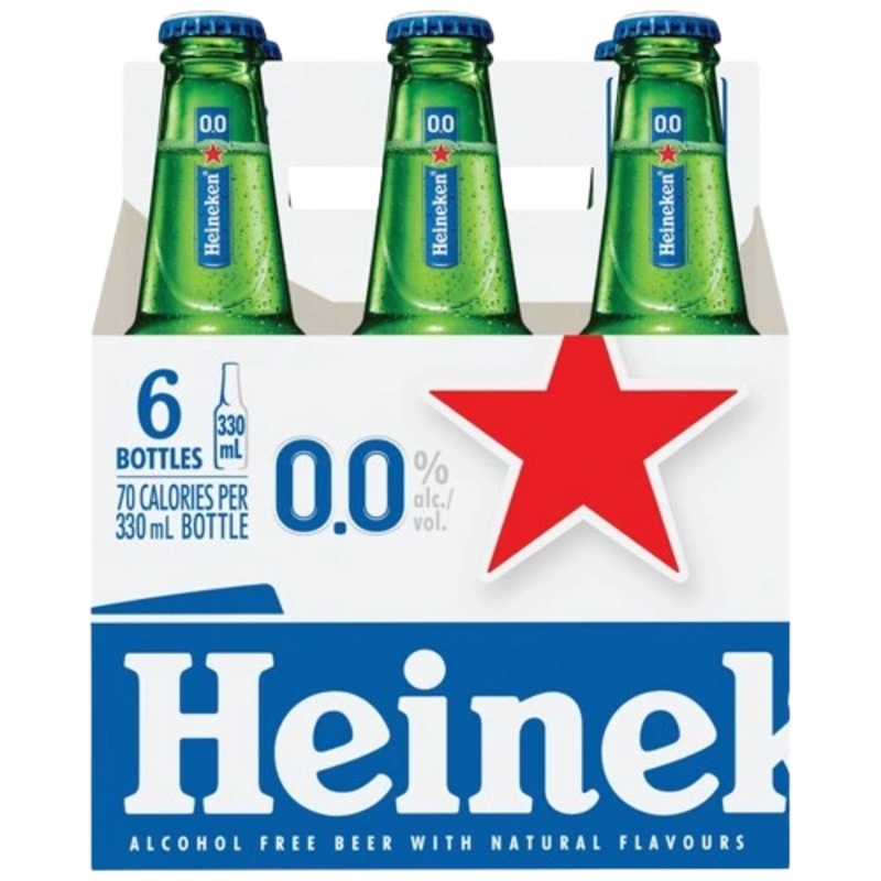 HEINEKEN NON ALCOHOLIC BEER 330ML 6PK BT @ Airdrie [1005307] 1980 ml