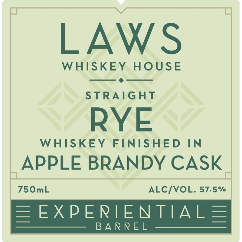 Laws Whiskey House Straight Rye Apple Brandy Cask Finish