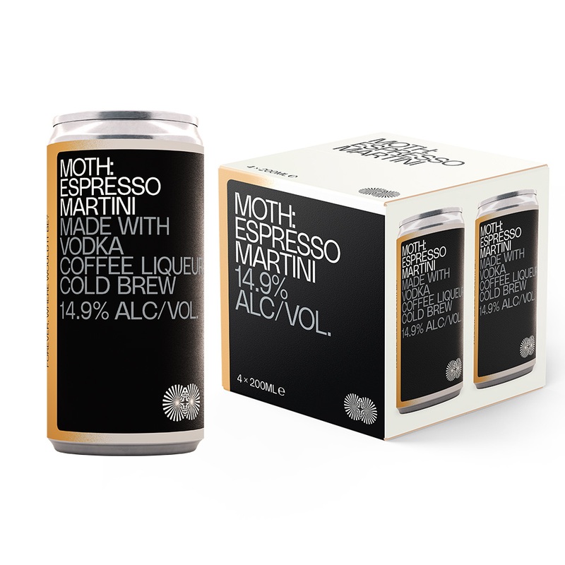 Moth Drinks Espress Martini Can 6/4 200ML 200ml Bottle
