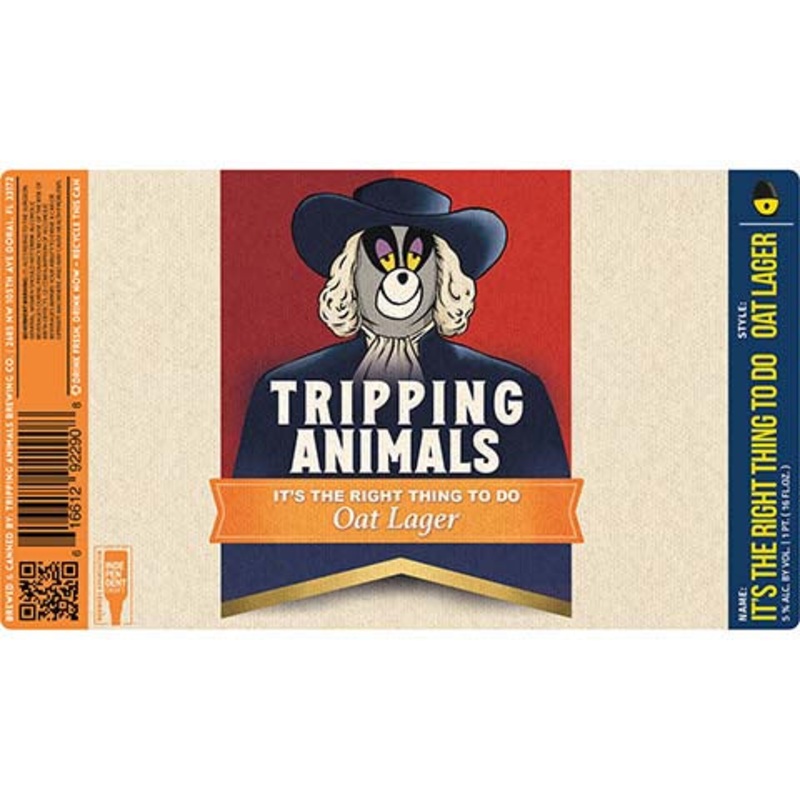 Tripping Animals It's The Right Thing To Do Lager 16OZ SINGLE CAN