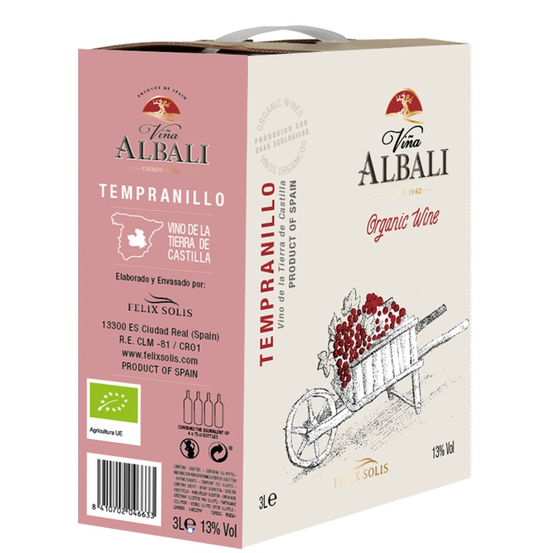 VINA ALBALI ORGANIC BIB RED 3L