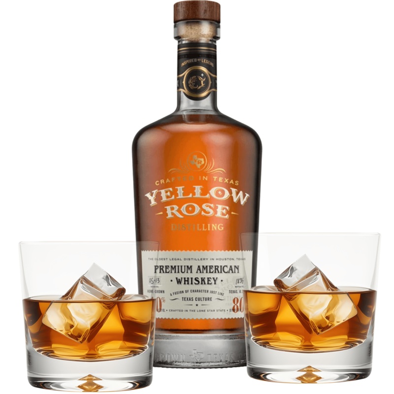 Yellow Rose Whiskey Gift Set