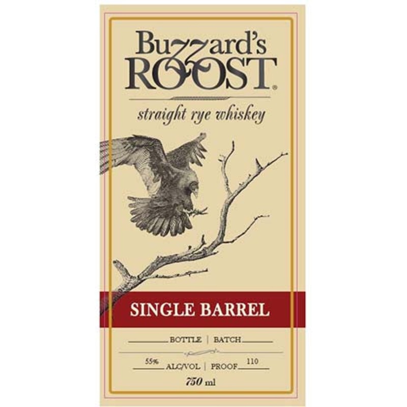 Buzzard's Roost Single Barrel Straight Rye Whiskey 750ML BTL