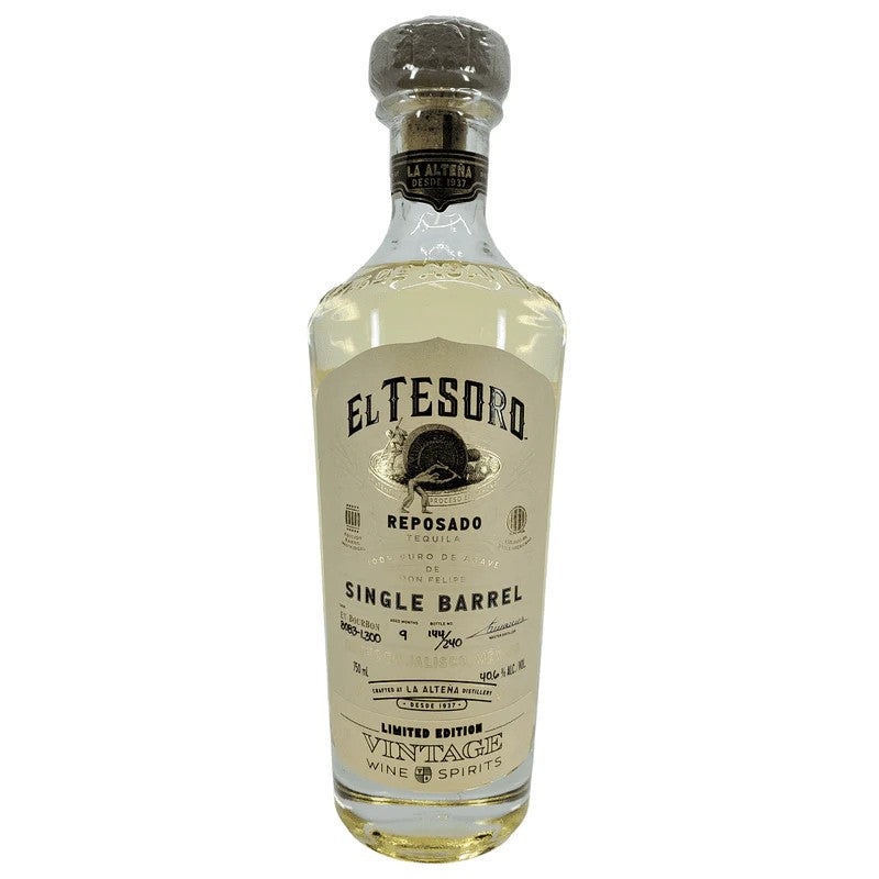 El Tesoro Single Barrel Private Selection Reposado Tequila 750ML BTL