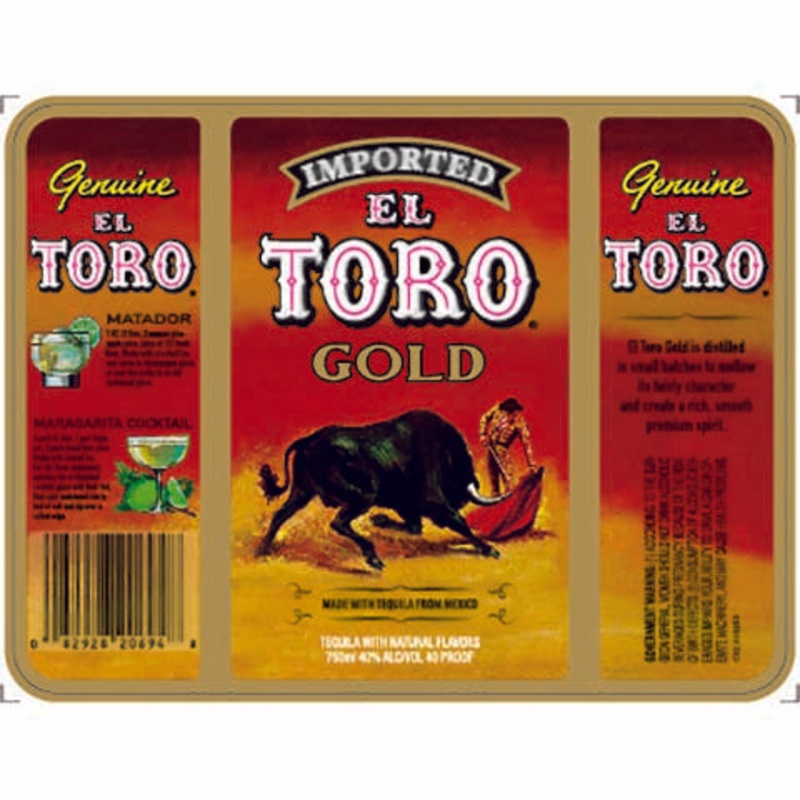 El Toro Gold Tequila 750ML BTL