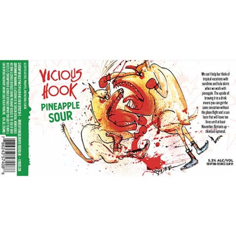 Flying Dog Vicious Hook Pineapple Sour Ale 12OZ SINGLE BTL